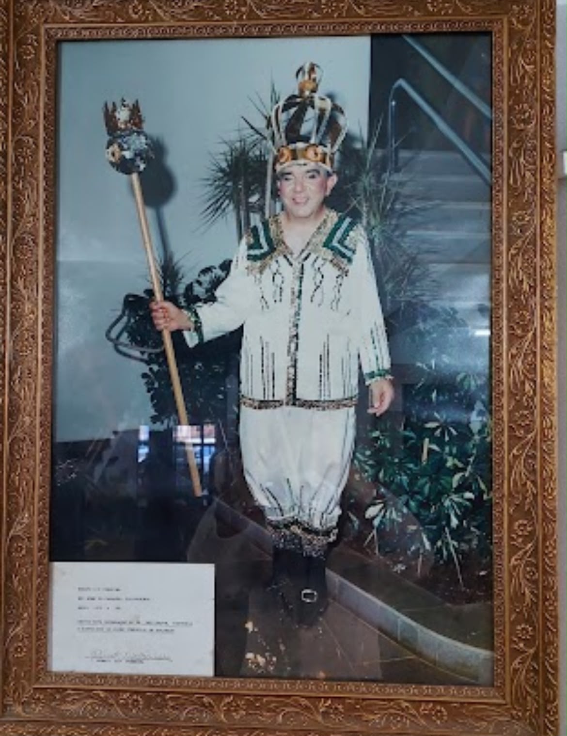  Quadro com foto do Rei Momo do carnaval