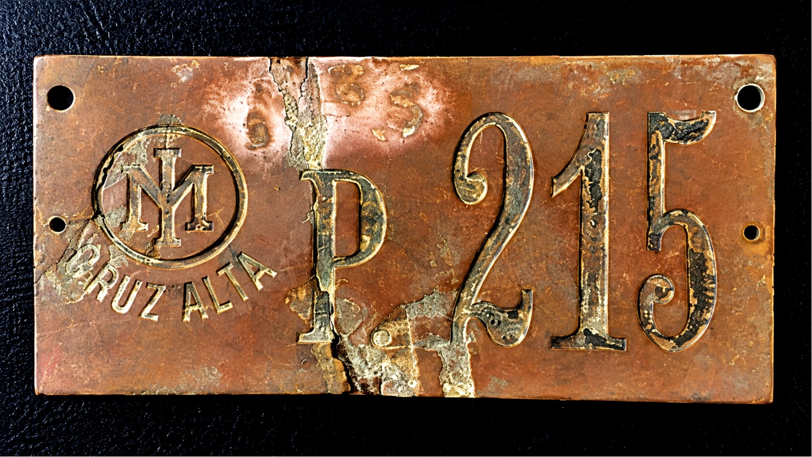Placa de carro de tração animal