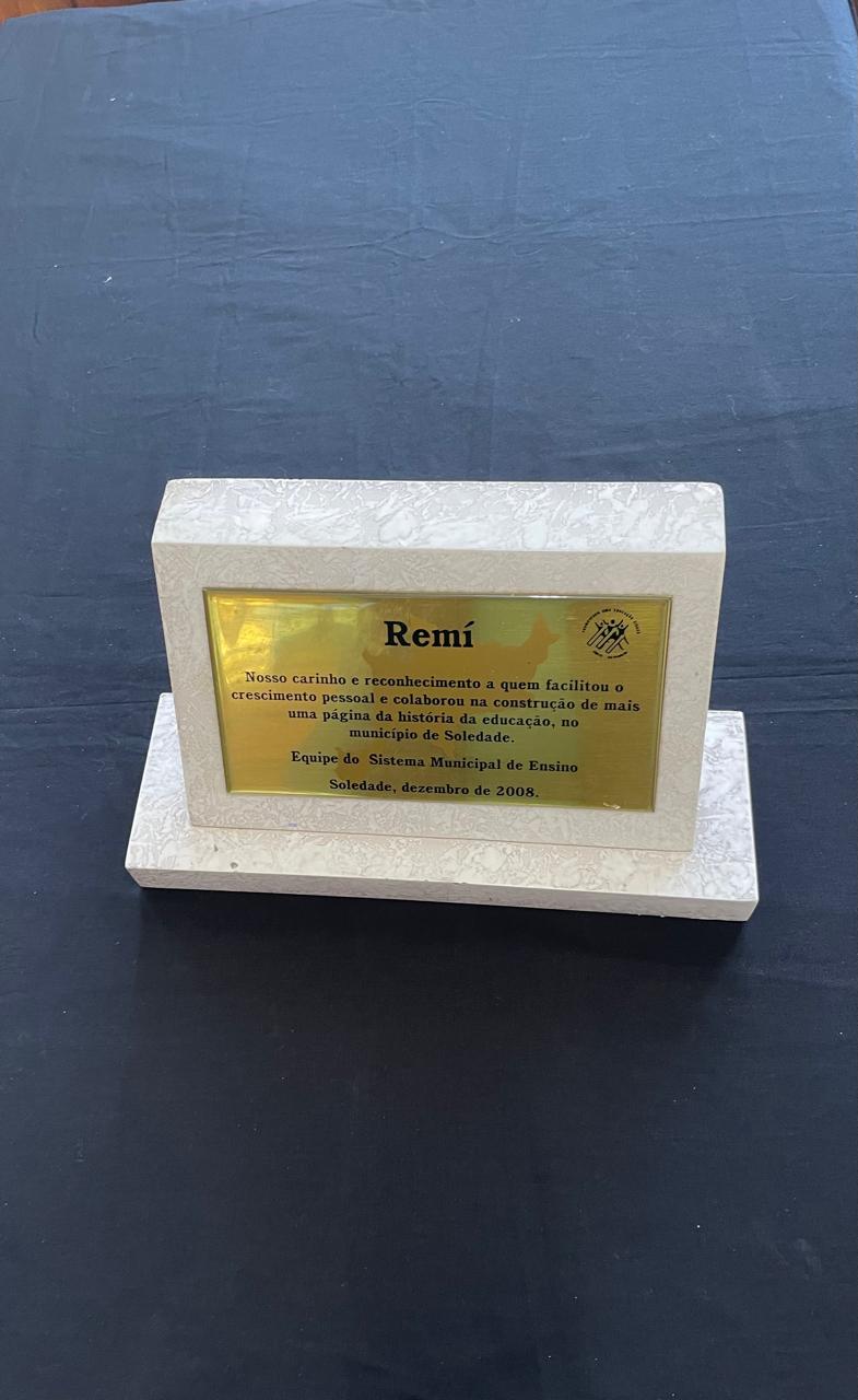 Placa de reconhecimento