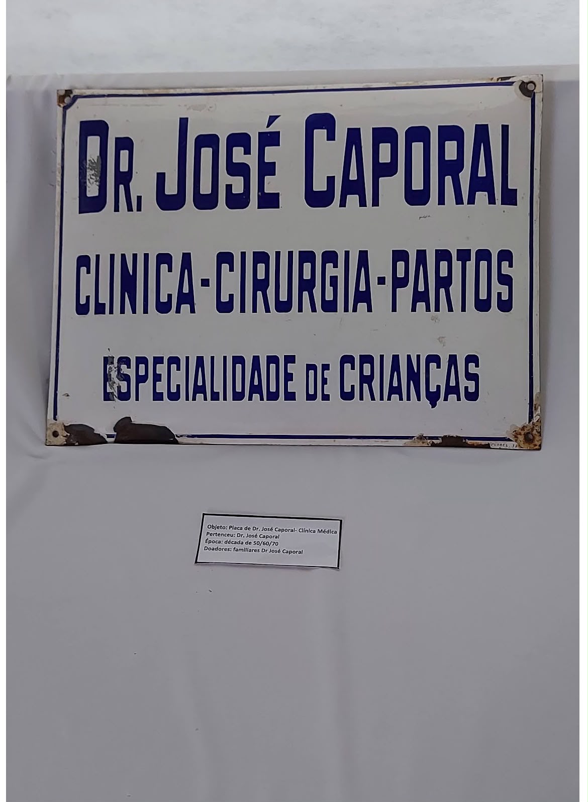 Placa de consultório médico 